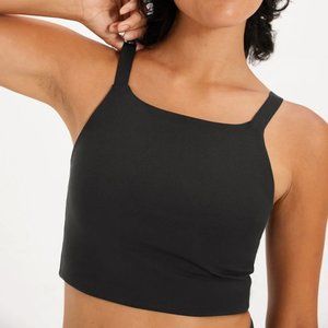 BNWT Girlfriend Collective Mia High Neck Bra Size Large L (Black)
